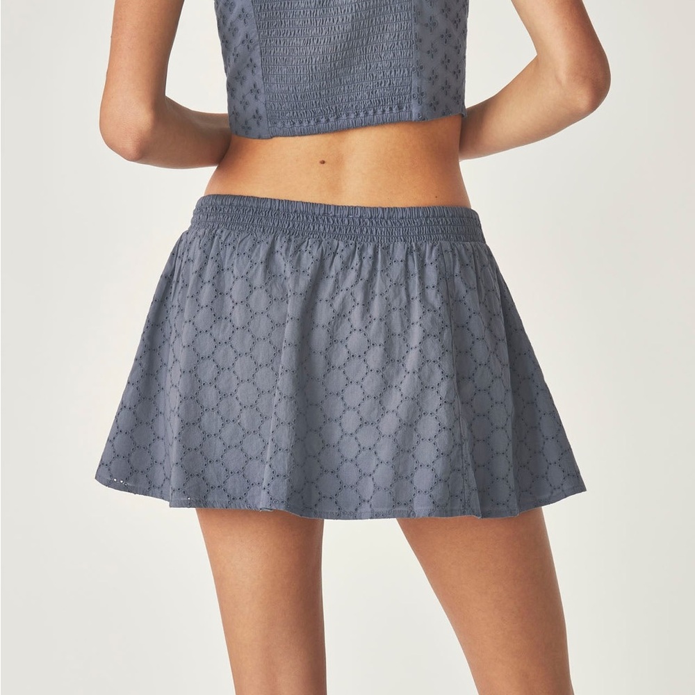 Florence by Mills Blue Patterned Mini Skirt - Picture 3 of 8